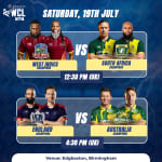 Double Match: West Indies vs South Africa Champions & England vs Australia  - World Championship of Legends