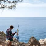 Dipingi all’aperto a Deià, in riva al mare