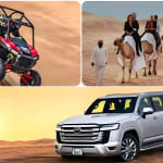 Desert Safari with Quad Bike Camel ride ,SandBoarding ,InalndSea 