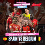World Cup QF: Spain vs Belgium