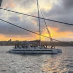﻿Barcelona: Marvel at the sunset from the sea with live DJ and Welcome Drink!
