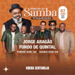 Show Mestres do Samba com Jorge Aragão e Fundo de Quintal no Arena