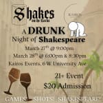 Shakes on the Rocks: A Drunk Night of Shakespeare
