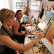 ﻿Paint a painting with wine tasting in Xpresarte