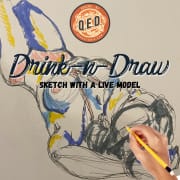 Drink & Draw with a Live Model! (Wednesday)