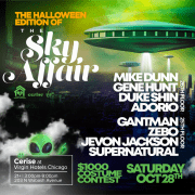 The Halloween Edition of The Sky Affair at Cerise Rooftop. House Music.