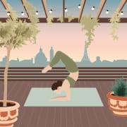 Retraite de yoga perchée sur un toit parisien