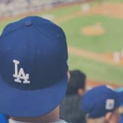 ﻿Partido de béisbol de los Dodgers de Los Angeles en el Estadio de los Dodgers