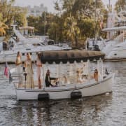 Private Luxury E-Boat Cruise with Wine and Charcuterie Board in Miami