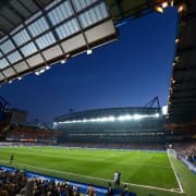 Chelsea Football Match at Stamford Bridge Stadium
