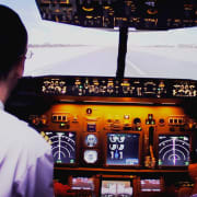 ﻿flight simulation in a Boeing 737-NG!