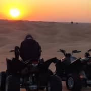 Sunset Quad Bike Tour Dubai (Deep desert ride , sunset in desert)