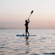 ﻿Stand up Paddle at sunrise or sunset in the Barceloneta area
