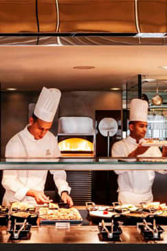 Buffet Dining in Armani Hotel: Mediterraneo Restaurant