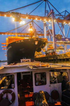 Hamburger Hafen: 90-minütige Lichterfahrt auf Deutsch