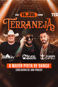Show Terraneja com Bruno Hipólito, Jhony Quadros, Juann Cateli no Terra SP