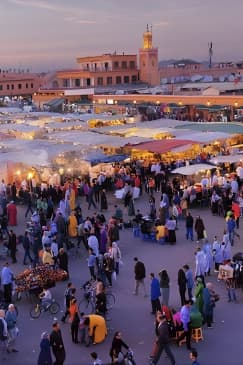 Night life in Marrakech