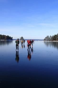 Introduction to Ice Skating on Natural Ice in Stockholm
