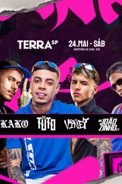 Show do MC Tuto, Kako, Vine7 e Joãozinho VT no Terra SP