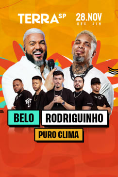 Show do Belo, Rodriguinho e Puro Clima no Terra SP