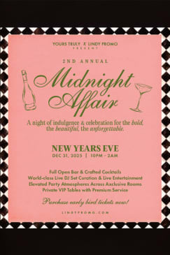 NYE 2026 Midnight Affair at Yours Truly DC Hotel