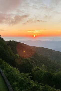 Mountain Top Sunrise and Local Coffee