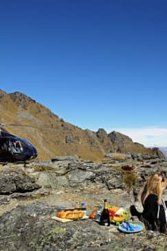 Private Champagne Picnic on a Peak with Helicopter Ride