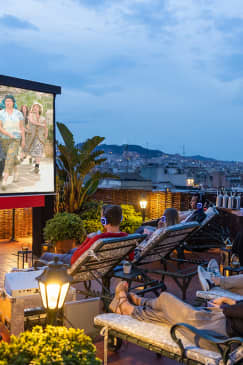 ﻿Open-Air Rooftop Cinema at El Palace Barcelona