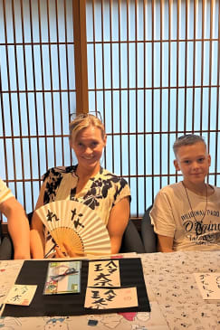 Japanese Calligraphy Class near Kiyomizu area (Kyoto)