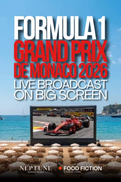 Food Fiction x Neptune Monaco Beach: Gran Premio de Mónaco de Fórmula 1 2026 - Retransmisión en vivo