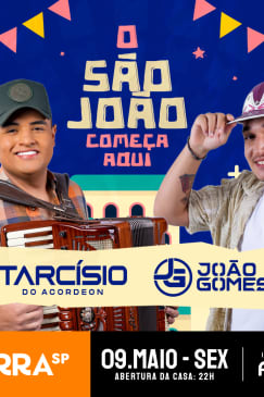 Show O São João Começa Aqui com Tarcísio do Acordeon e João Gomes no Terra SP