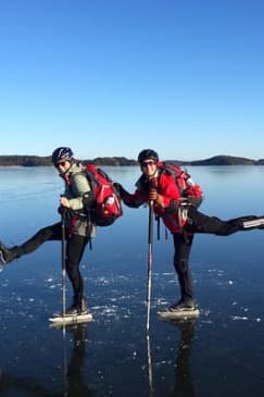 En dag på isen i Stockholm