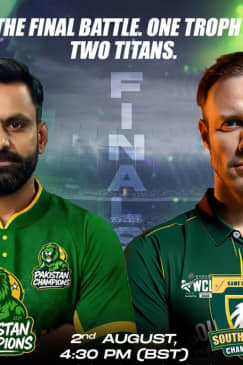 World Championship of Legends: Final Pakistan Champions vs South Africa Champions