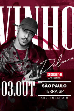 Besni Apresenta Show do Delacruz Turnê Vinho no Terra SP