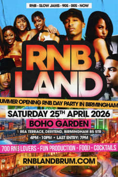 RNBLAND - Birmingham's Summer Opening RNB DAY PARTY