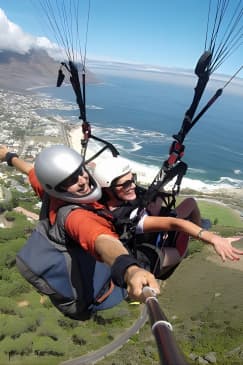 Tandem Paragliding Cape Town Experience TABLE MOUNTAIN PARAGLIDE