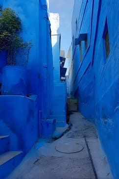 Walk in blue City