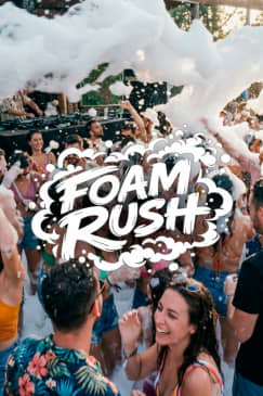 Foam Rush: An Outdoor Dance Party Covered In Foam