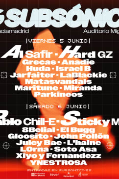 Subsónico, Madrid 2026