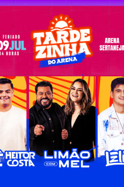Show do Heitor Costa,  Limão com Mel e DJ Leliz na Tardezinha do Arena