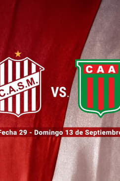 San Martín Tucumán vs Agropecuario