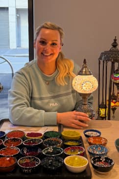 Mosaic Art Classes Morgantown: Turkish Lamp Workshop