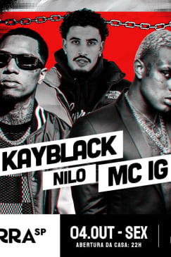 Show MC IG, Kayblack e Nilo no Terra SP