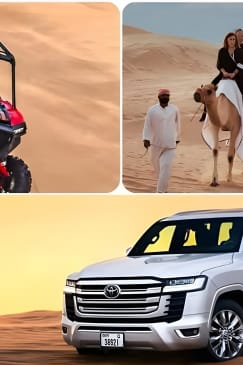 Desert Safari with Quad Bike Camel ride ,SandBoarding ,InalndSea 