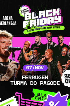 Show do Ferrugem e Turma do Pagode no Arena Sertaneja