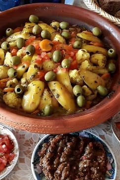Old local Market visit+Moroccan cooking class with a local family