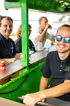 Halifax Pedal Pub Crawl along the Waterfront on a Solar-Powered Pedal Bus!
