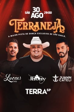 Show Terraneja com Jhony Quadros, Luccas Lima e Juann Cateli Ao Vivo no Terra SP