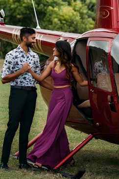 Private 45 Minute Helicopter Tour with Romantic Landing