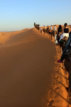 Randonnée à dos de chameau dans le désert de Merzouga pour 1nuit à Merzouga